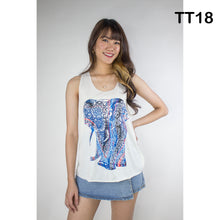 Load image into Gallery viewer, Graphic Print Women&#39;s Tank Tops in Cream LI0001 000001 00