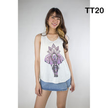 Load image into Gallery viewer, Graphic Print Women&#39;s Tank Tops in Cream LI0001 000001 00
