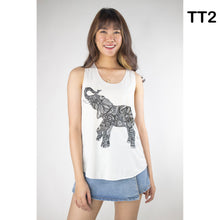 Load image into Gallery viewer, Graphic Print Women&#39;s Tank Tops in Cream LI0001 000001 00