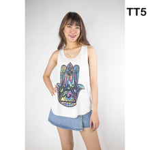 Load image into Gallery viewer, Graphic Print Women&#39;s Tank Tops in Cream LI0001 000001 00