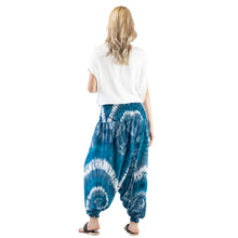 Load image into Gallery viewer, Tie Dye Aladdin Drop Crotch Pants in Green PP0056 020244 02