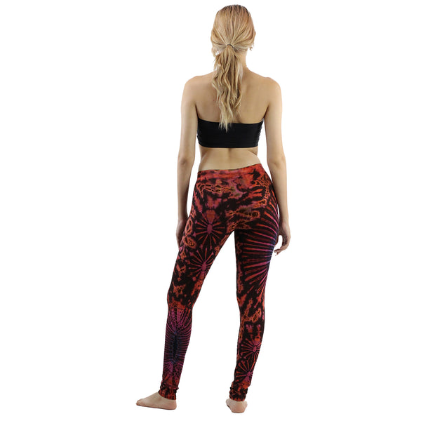 Tie Dye Leggings Spandex in Brown Pink Navy PP0154 079000 19