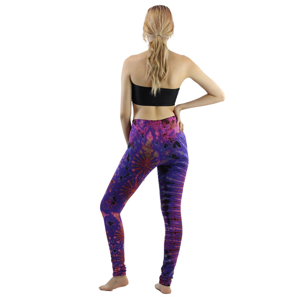 Tie Dye Leggings Spandex in Purple Pink PP0154 079000 20