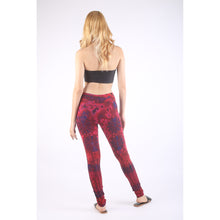 Load image into Gallery viewer, Tie Dye Leggings Spandex in Red Navy PP0154 079000 13