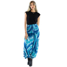 Load image into Gallery viewer, Tie Dye Lover Aladdin Drop Crotch Pants in Light Blue PP0056 020258 03