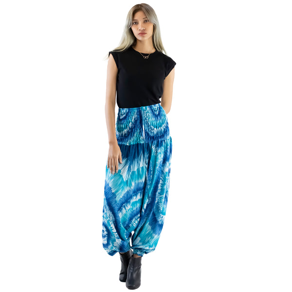 Tie Dye Lover Aladdin Drop Crotch Pants in Light Blue PP0056 020258 03