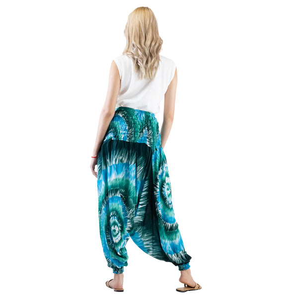 Tie Dye Lover Aladdin Drop Crotch Pants in Ocean Blue PP0056 020258 06