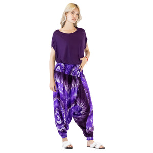 Tie Dye Lover Aladdin Drop Crotch Pants in Purple PP0056 020258 04