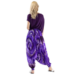 Tie Dye Lover Aladdin Drop Crotch Pants in Purple PP0056 020258 04