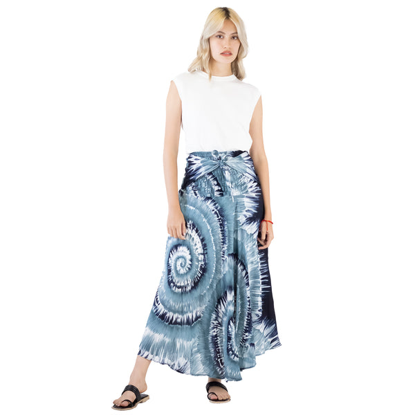 Tie Dye Lover Women's Bohemian Skirt in White SK0033 020258 01