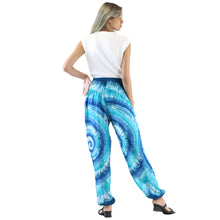 Load image into Gallery viewer, Women wear Tie Dye Lover Women&#39;s Harem Pants in Light Blue 