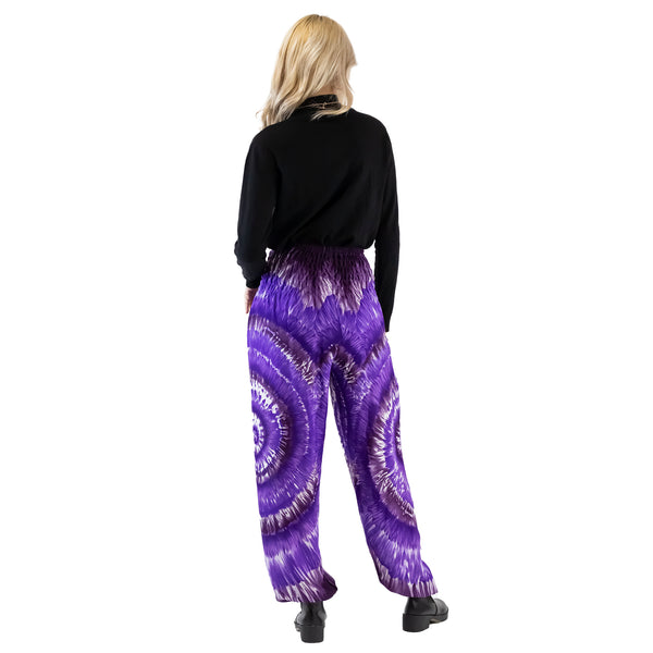 Tie Dye Lover Women's Harem Pants in Purple PP0004 020258 04
