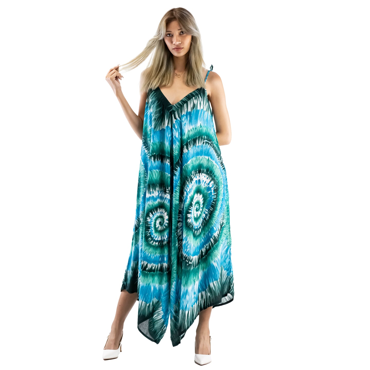 Tie Dye Lover Women's Jumpsuit in Ocean Blue JP0069 020258 06