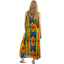 Load image into Gallery viewer, Tie Dye Women&#39;s Dresses in Bright Navy DR0283 020102 02