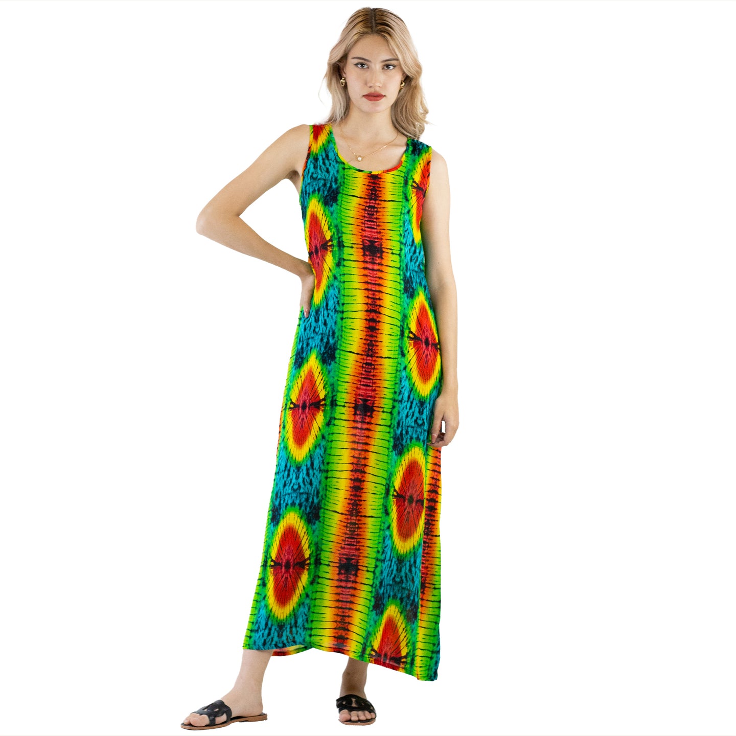 Tie Dye Women's Dresses in Ocean Blue DR0283 020102 01