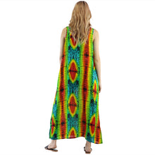 Load image into Gallery viewer, Tie Dye Women&#39;s Dresses in Ocean Blue DR0283 020102 01