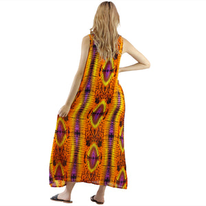 Tie Dye Women's Dresses in Orange DR0283 020102 06
