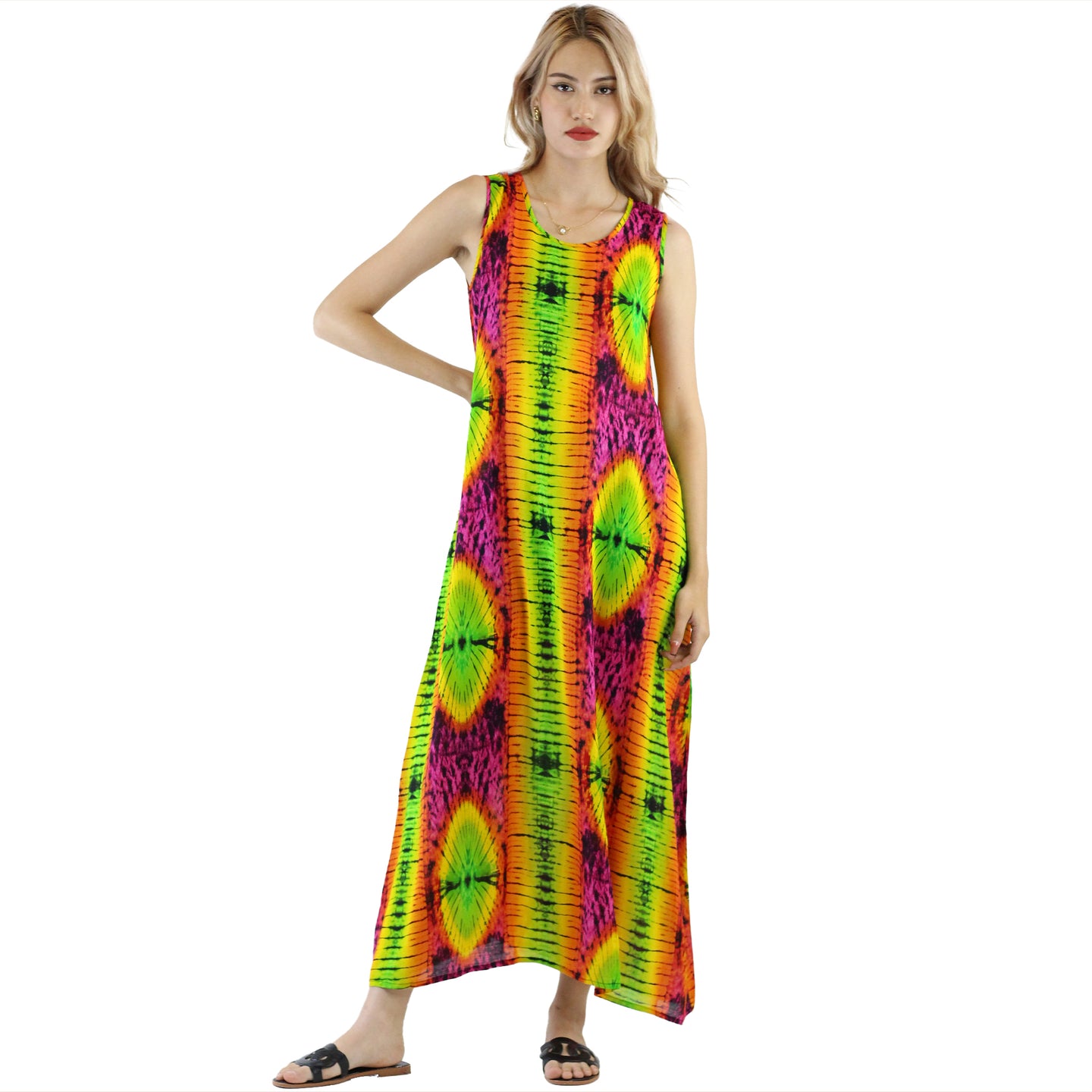 Tie Dye Women's Dresses in Pink DR0283 020102 03