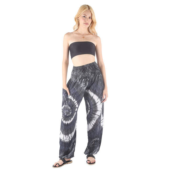 Tie dye Women's Harem Pants in Black PP0004 020244 01