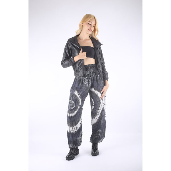 Tie dye Women's Harem Pants in Black PP0004 020244 01