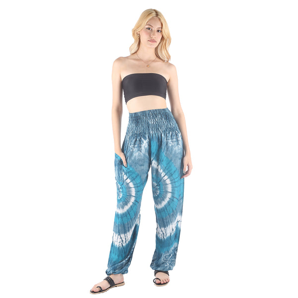 Tie dye  Women's Harem Pants in Green PP0004 020244 02