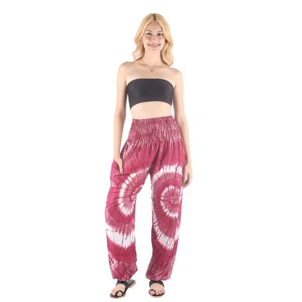 Tie dye  Women's Harem Pants in Red PP0004 020244 03