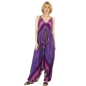 Tribal Dashiki Women's Jumpsuit in Purple  JP0064 020066 06