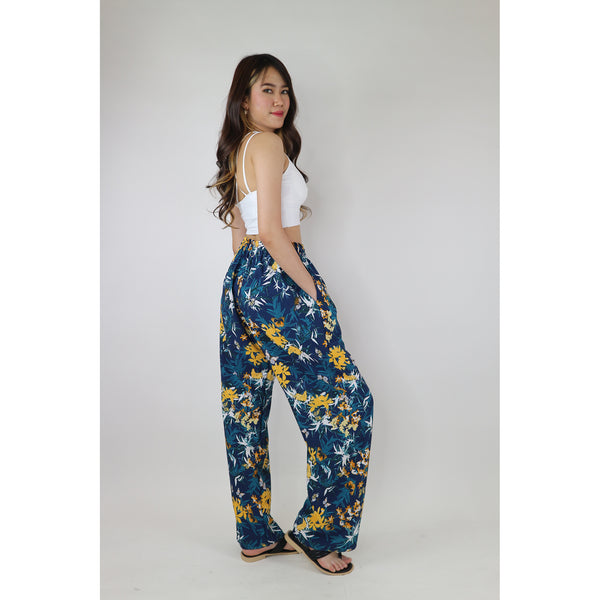 Water Lily Women's Lounge Drawstring Pants in Navy PP0216 013015 02