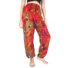 Load image into Gallery viewer, Wild feathers 73 women harem pants in Red PP0004 020073 04