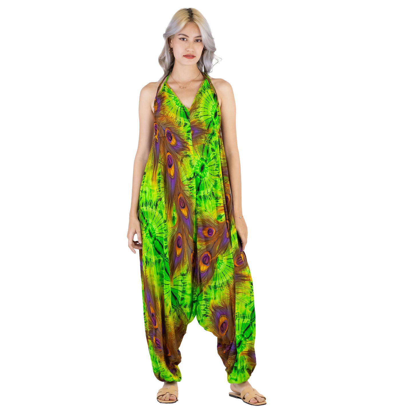 Wild feathers Women's Jumpsuit in Green JP0064 020073 03