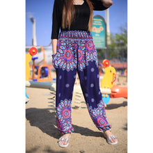 Load image into Gallery viewer, Side sunflower 141 women harem pants in Navy blue PP0004 020141 03