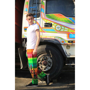 Dancing rainbow 140 men/women harem pants in Ocean blue PP0004 020140 05