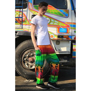 Dancing rainbow 140 men/women harem pants in Ocean blue PP0004 020140 05