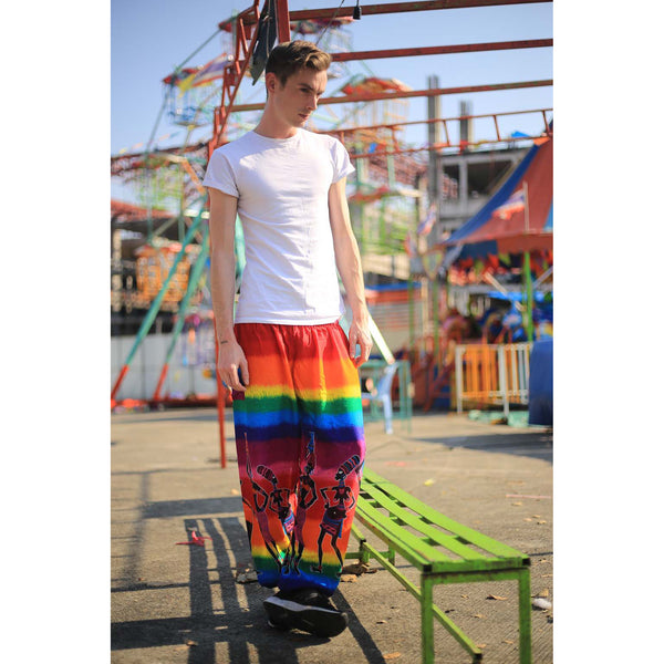 Dancing rainbow 140 men/women harem pants in Purple PP0004 020140 04