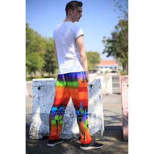 Dancing rainbow 140 men/women harem pants in Red PP0004 020140 02