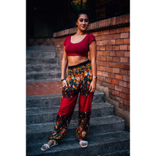 Load image into Gallery viewer, Flowers 101 women harem pants in Red PP0004 020101 03