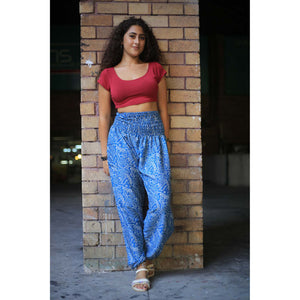 Flowers 150 women harem pants in Blue PP0004 020150 01