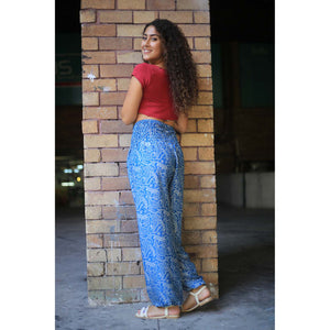 Flowers 150 women harem pants in Blue PP0004 020150 01