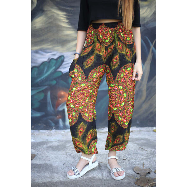 Handmade rose 130 women harem pants in Orange PP0004 020130 05