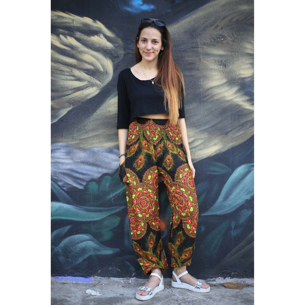 Handmade rose 130 women harem pants in Orange PP0004 020130 05