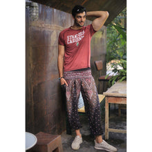 Load image into Gallery viewer, Peacock 7 Men/Women&#39;s Harem Pants in Balck White PP0004 020007 06