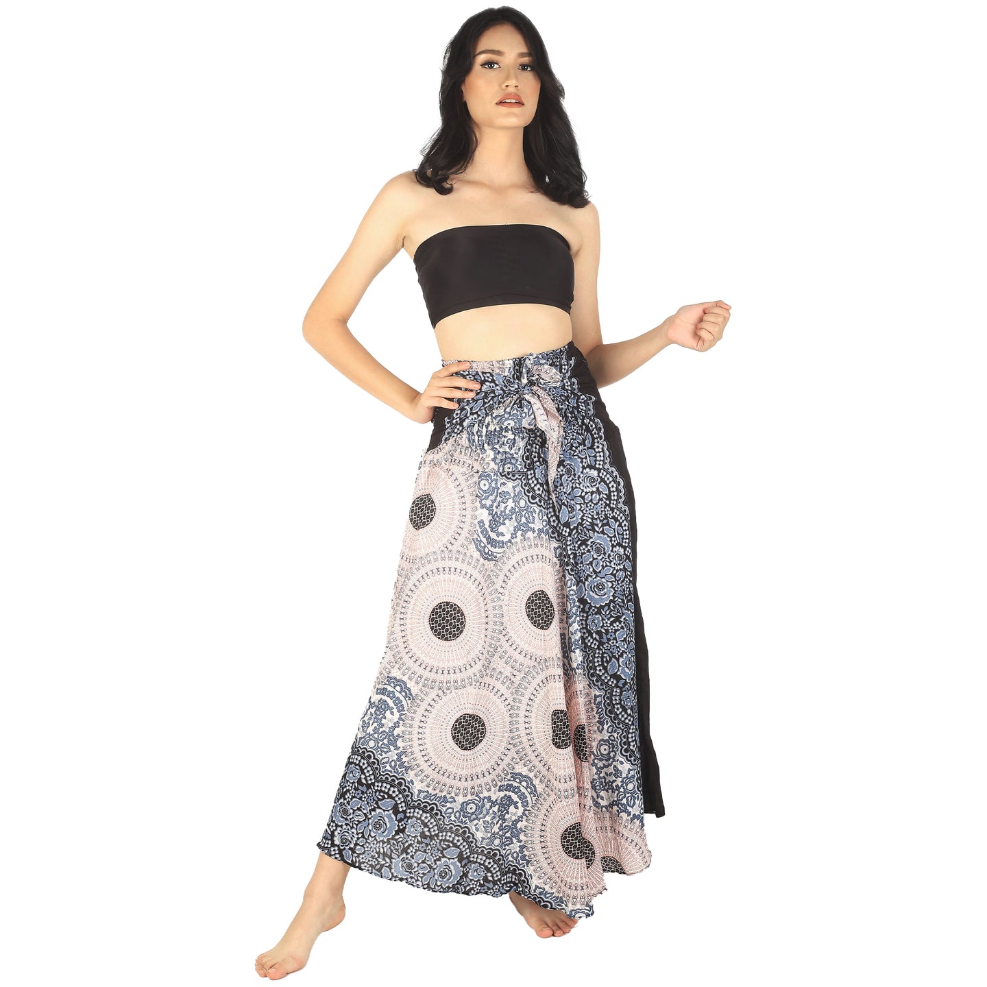 Princess Mandala Women's Bohemian Skirt in White SK0033 020030 06