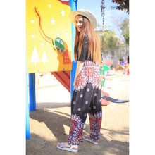 Load image into Gallery viewer, Side sunflower 141 women harem pants in Black PP0004 020141 05