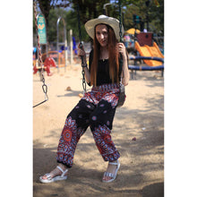 Load image into Gallery viewer, Side sunflower 141 women harem pants in Black PP0004 020141 05