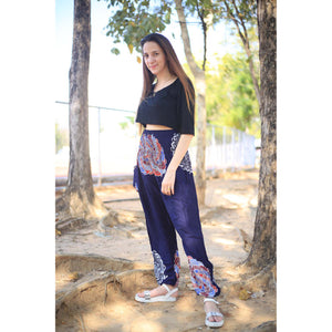 Simple mandala 165 women harem pants in Navy blue PP0004 020165 05