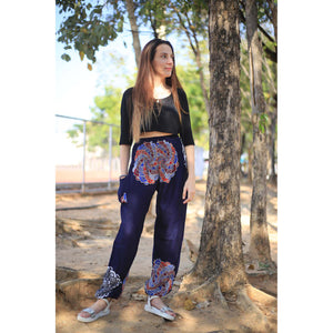 Simple mandala 165 women harem pants in Navy blue PP0004 020165 05