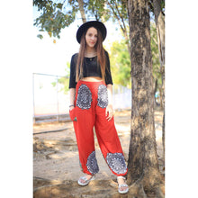 Load image into Gallery viewer, Simple mandala 165 women harem pants in Red PP0004 020165 01