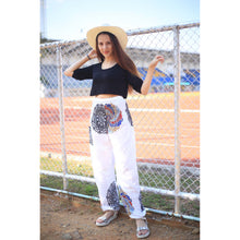 Load image into Gallery viewer, Simple mandala 165 women harem pants in White PP0004 020165 02