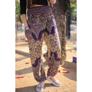 Temple flower 159 women harem pants in Purple PP0004 020159 05