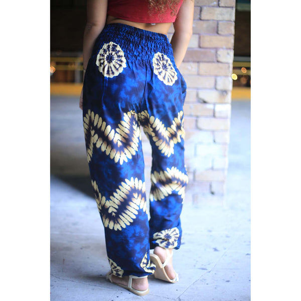 Tie dye 103 women harem pants in Bright Navy PP0004 020103 02